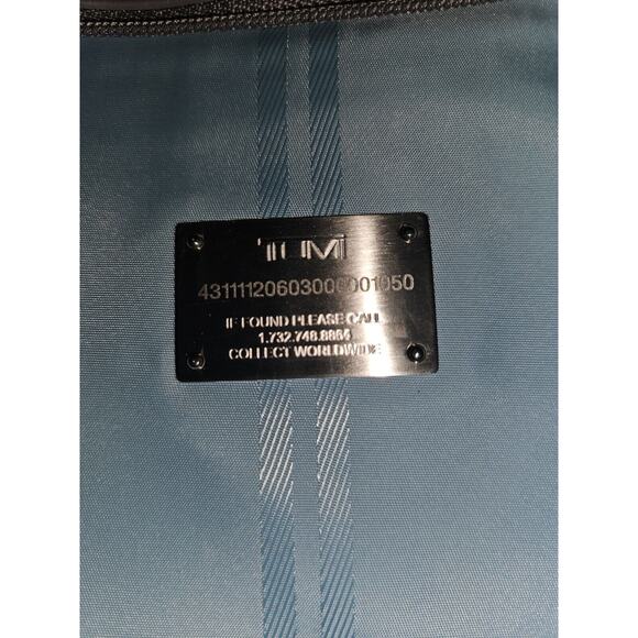 Tumi Ballistic Nylon Briefcase Messenger Bag A4 2way Gray 15x11x2 - Picture 11 of 13